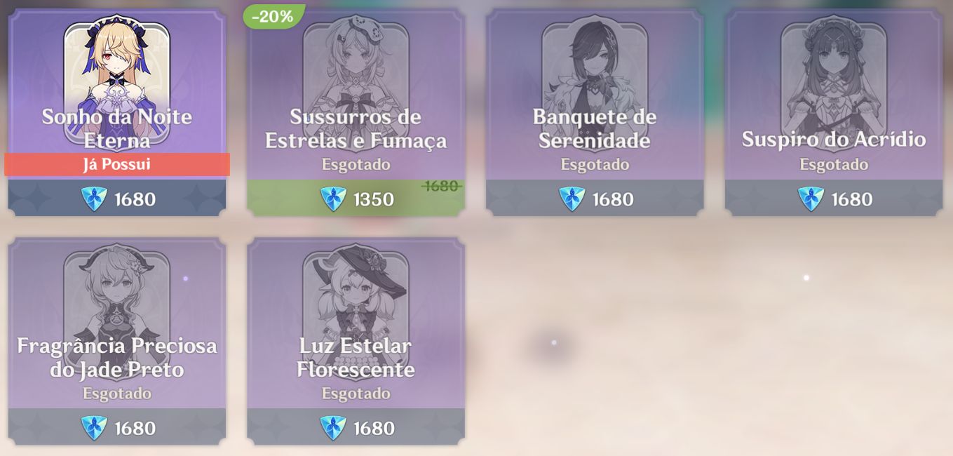 Conta AR60 Late Game mais da metade dos personagens 5 Estrelas