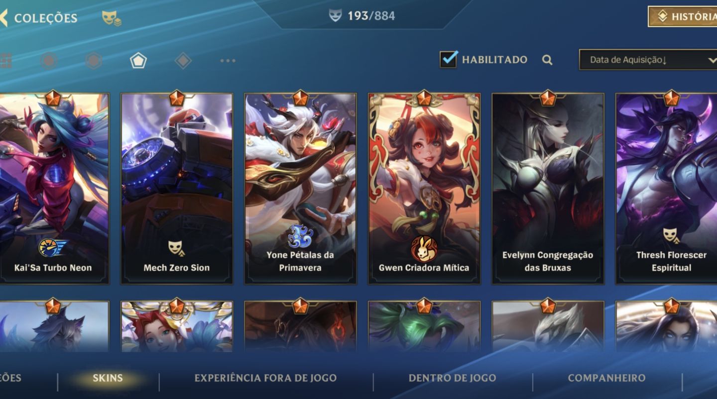 CONTA WILD RIFT MAIN AHRI E AKALI + Croma mítico Yuumi