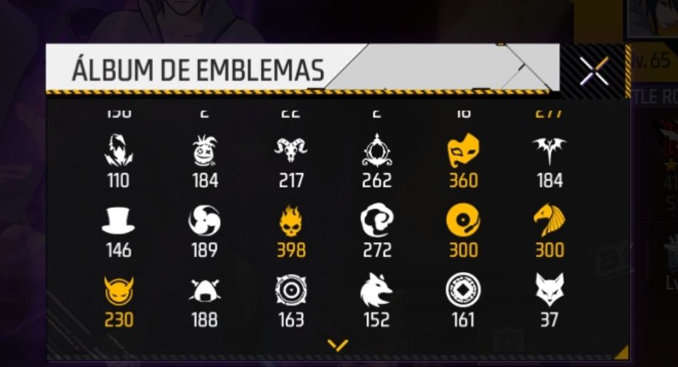Conta ff barata level 65 com Coelhão sasuke e angelical