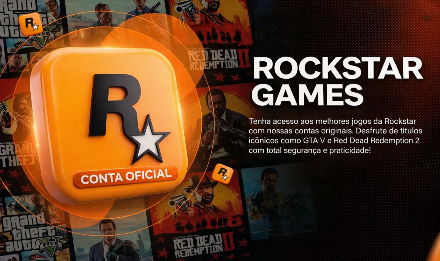CONTAS ROCKSTAR MELHOR QUALIDADE | PREMIUM | SUPORTE COMPLETO | UNBAN GLOBAL/CFX