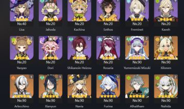 31CHARS 5 ESTRELAS, RAIDENC6 (melhor raiden),ARLECCHINOC1, FURINAC1, NEUVILLETTE