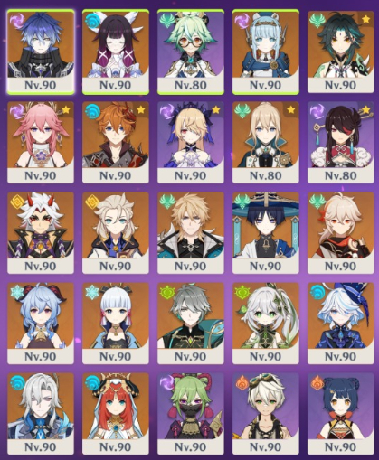 Conta 3 em 1, Genshin, Star Rail e ZZZ, as 3 endgame, muitos personagens e armas