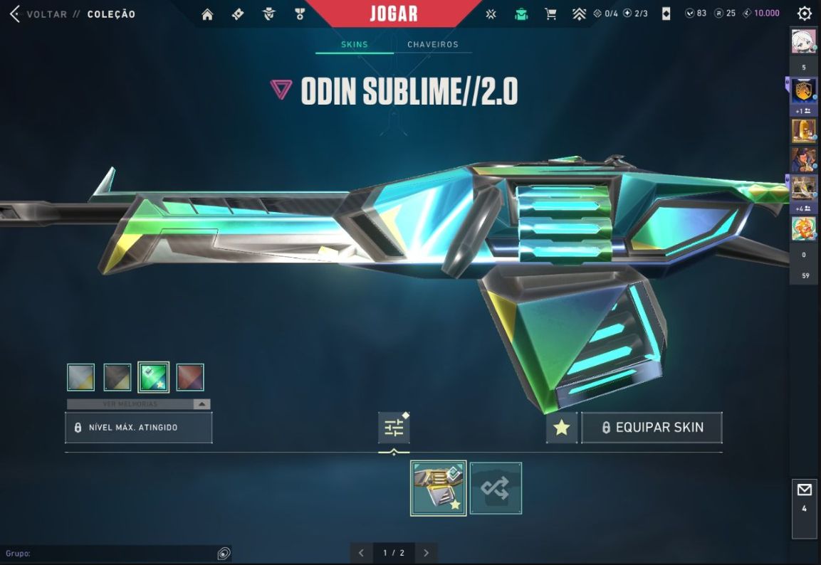 CONTA DE VALORANT COM CHAMPIONS 2021 E VÁRIAS OUTRAS SKINS!