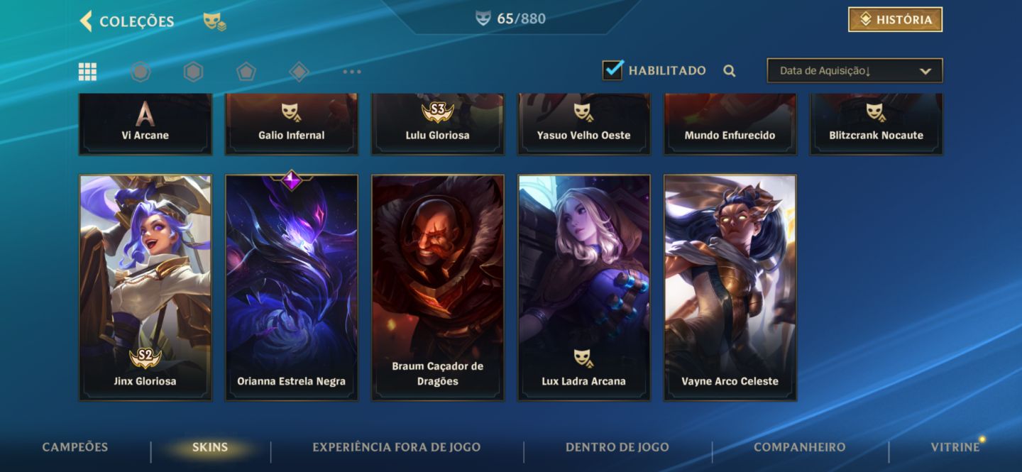 Conta Wild Rift Mestre 3