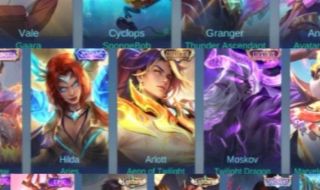CONTA MOBILE LEGENDS LENDARY | 268 SKINS | 129 HERÓIS | PREMIUM