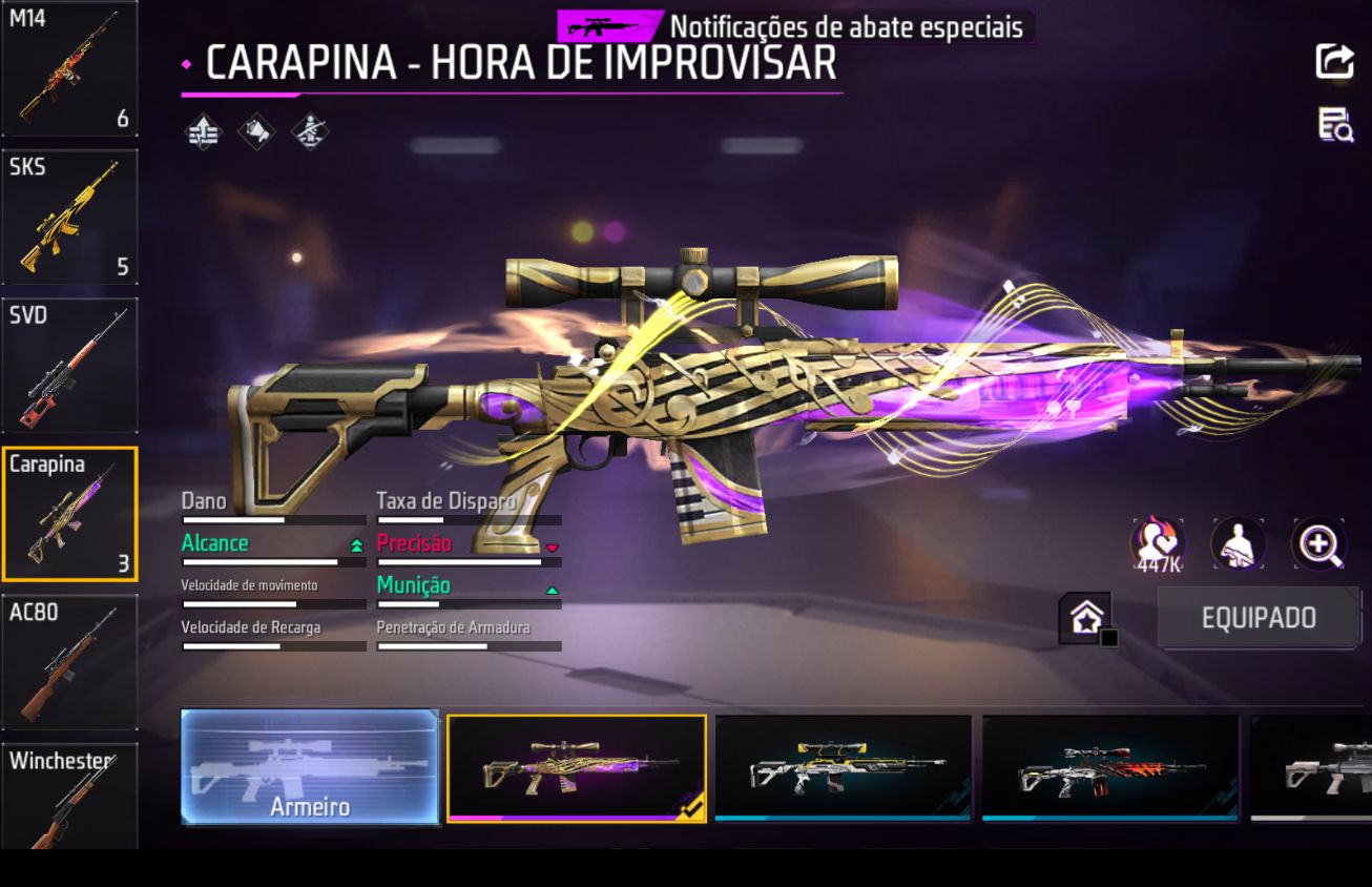 CONTA FREE FIRE NÍVEL 46