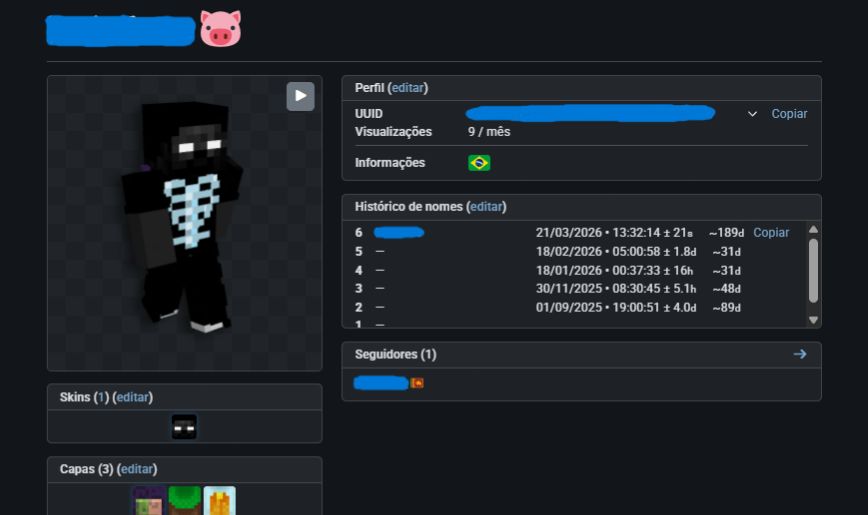 [Conta RARA] Minecraft Original Full Acesso | Java e Bedrock