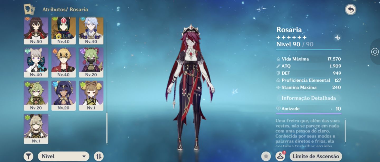 Conta genshin com 19 personagens T5 e 7 armas 5 estrelas toop !!