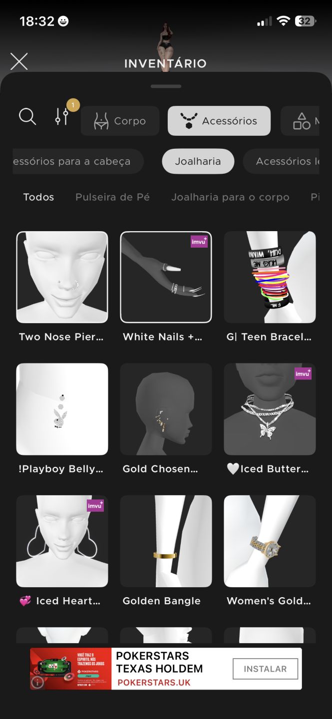 Conta de Feminina Imvu