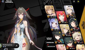 Zzz Endgame Nivel 56 com 3 Voidhunters, Cissia, Yuzuha, Vivian, Astra Yao e Mais
