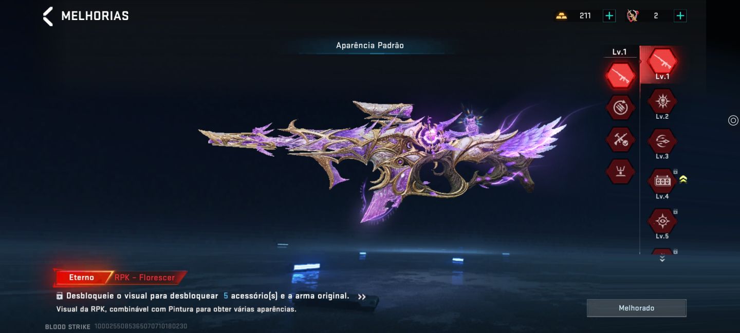 CONTA BLOOD STRIKE | 2 ETERNAS + PASSE DE NIVEL