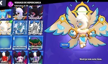 Conta de Brawl Stars gemada com 86 brawlers