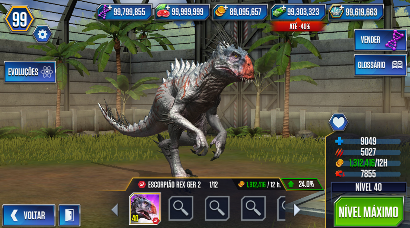 QUALQUER DINOSSAURO NO: JURASSIC WORLD - THE GAME | À SUA ESCOLHA