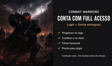 Combat Warriors | CW | CONTAS FULL ACESSO |DRAGON SLAYER, BOW, CREDITOS & ETC.