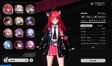 Conta NTE Lvl 37, Nanally + assinatura, Hotori, Daffodill C1, Jiu, Hathor, Fadia
