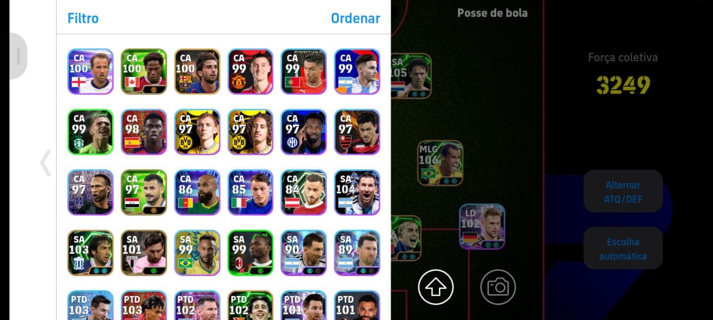 CONTA EFFOTBAL COM MUITOS PAGOS! PEGANDO 3255 + DE FORÇA MAXIMA