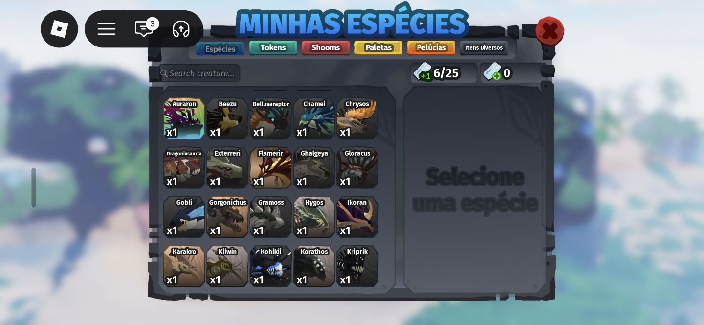Criaturas, tokens, paletas, etc creatures of sonaria