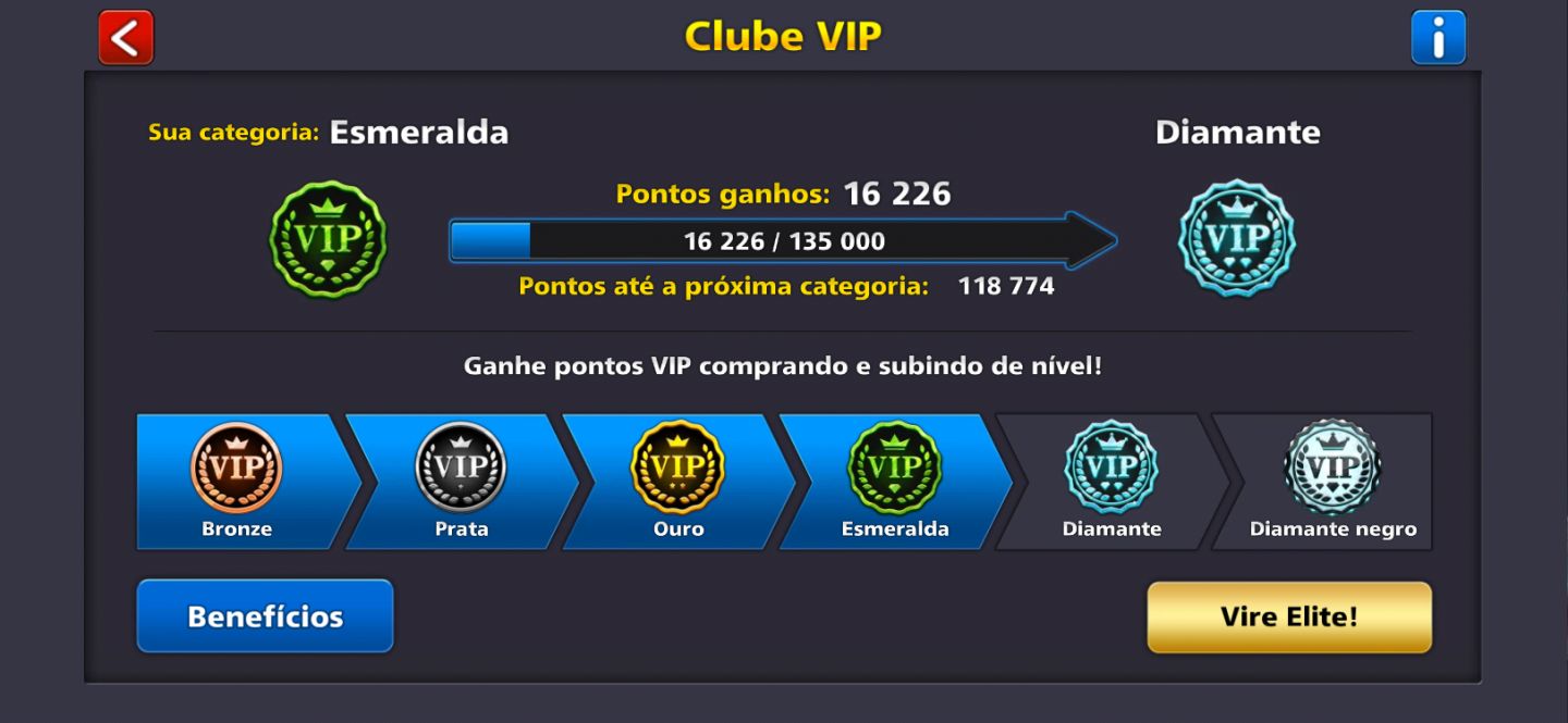 Conta 8 Ball Pool Nível 170 | Todos os Tacos Lendários + 3 Tacos Full de Evento