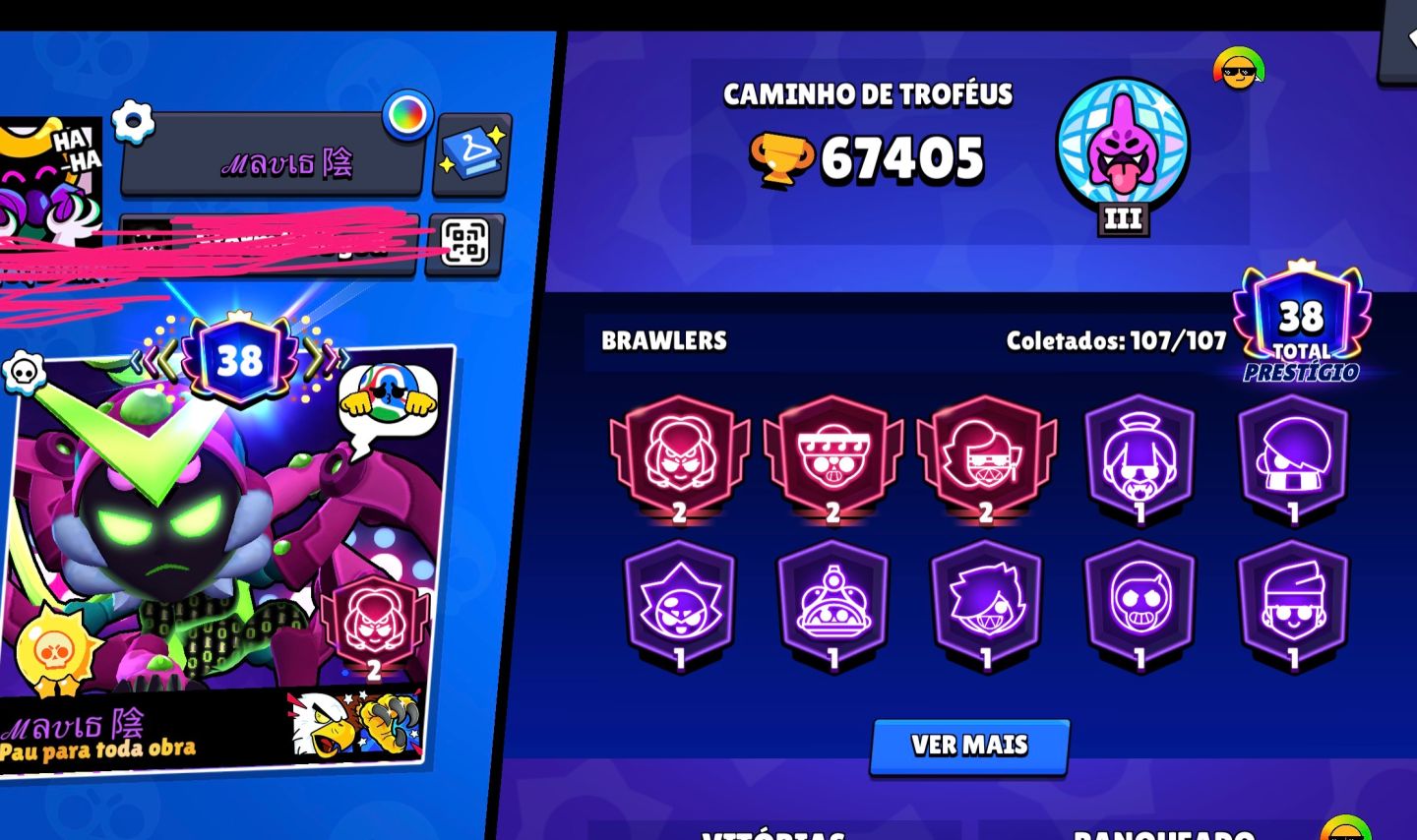 Conta brawl Stars colecionador
