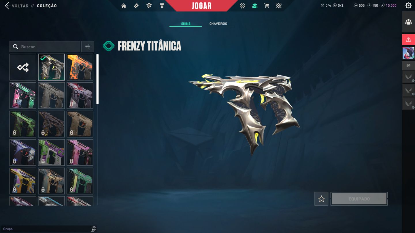 Conta de Valorant-nível Alto- 50skins +. pacote champions 2025 e mais