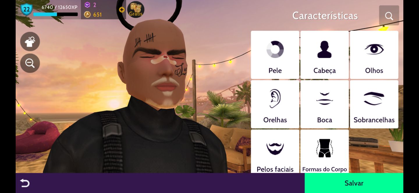 Conta Masculina Avakin Life Veterano- 4 anos