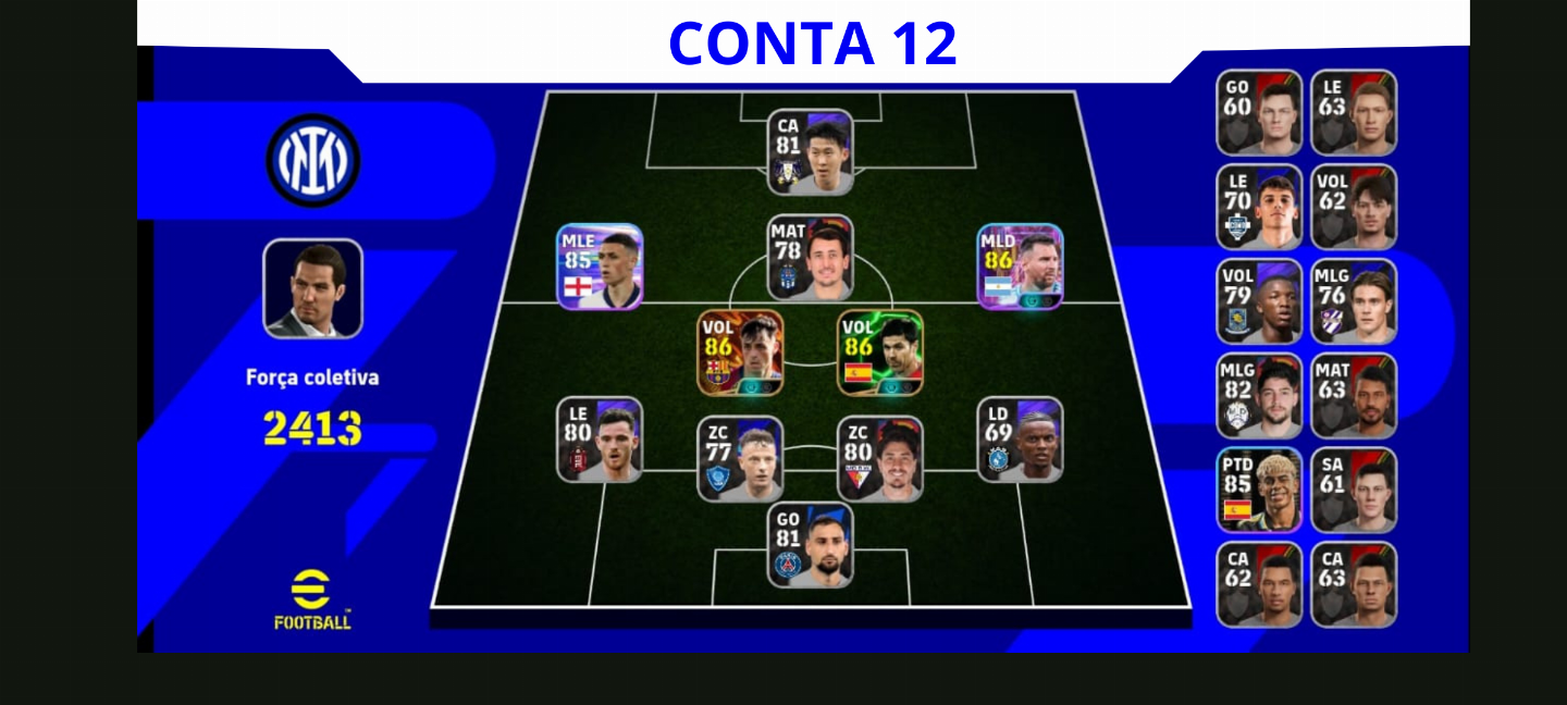 Contas Efootball Iniciais com Épicos/big Times Garantidos! Vol. 14