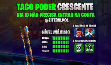 TACO PODER CRESCENTE NO MÁXIMO VIA ID 8 BALL POOL