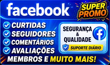 FACEBOOK SERVIÇOS ESTRANGEIROS, Avaliações 5 Estrelas, Comentários Customizável