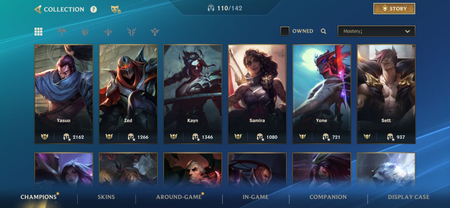 Conta Wild Rift Diamante com 60 Skins