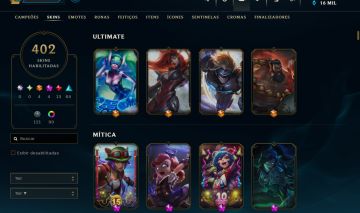 ACC LOL 402 Skins, único dono