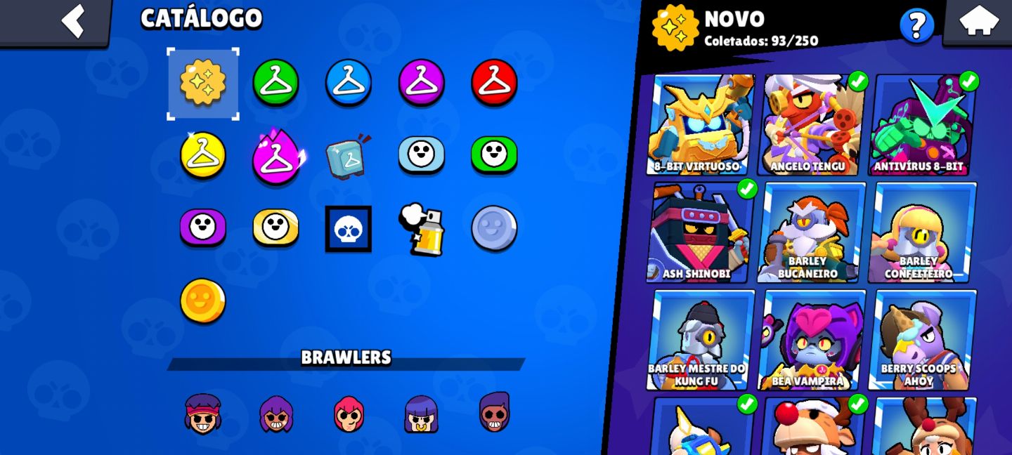 Conta de Brawl Stars com 53k de troféus e 99 Brawlers ( criada em 2021 )