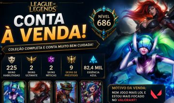 Conta Lol nvl 686 225 skins
