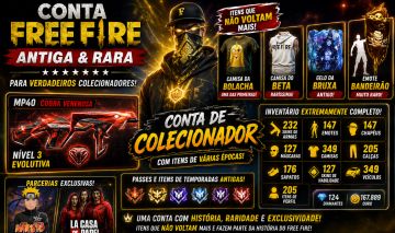 CONTA FREE FIRE RARA | BETA + BOLACHA | MP40 EVO | ITENS ANTIGOS