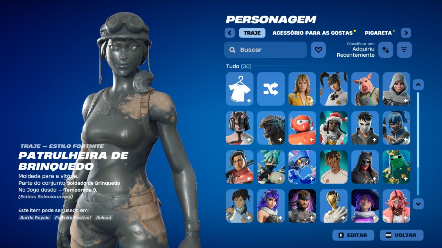 CONTA DE FORTNITE COM 45 SKINS | Toy Trooper | PROMOÇÃO!