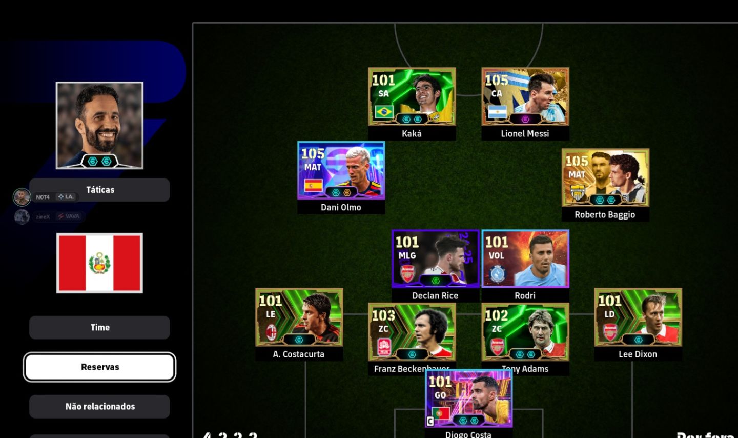 CONTA eFOOTBALL STEAM | MESSI 105, KAKÁ, BAGGIO 105 + NEYMAR E CRAQUES!
