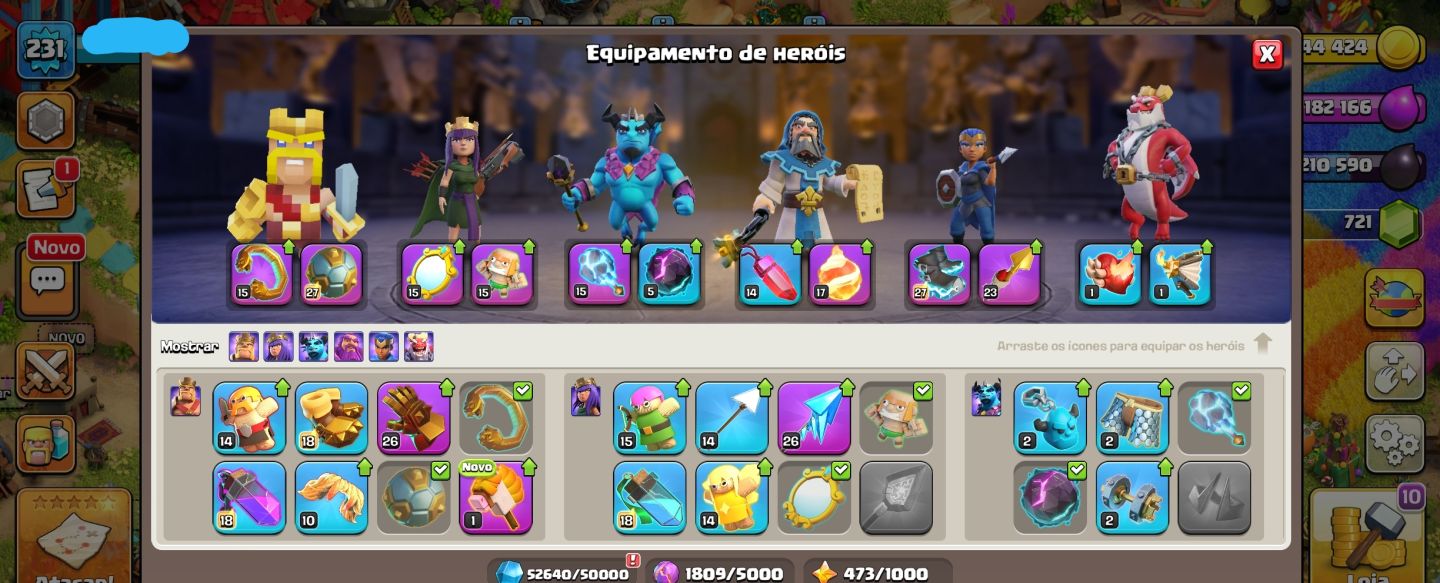 CV17 NÍVEL 231 | RAINHA 100 + REI 95 | CONTA FORTE | SÓ 300 MELHOR OPORTUNIDADE
