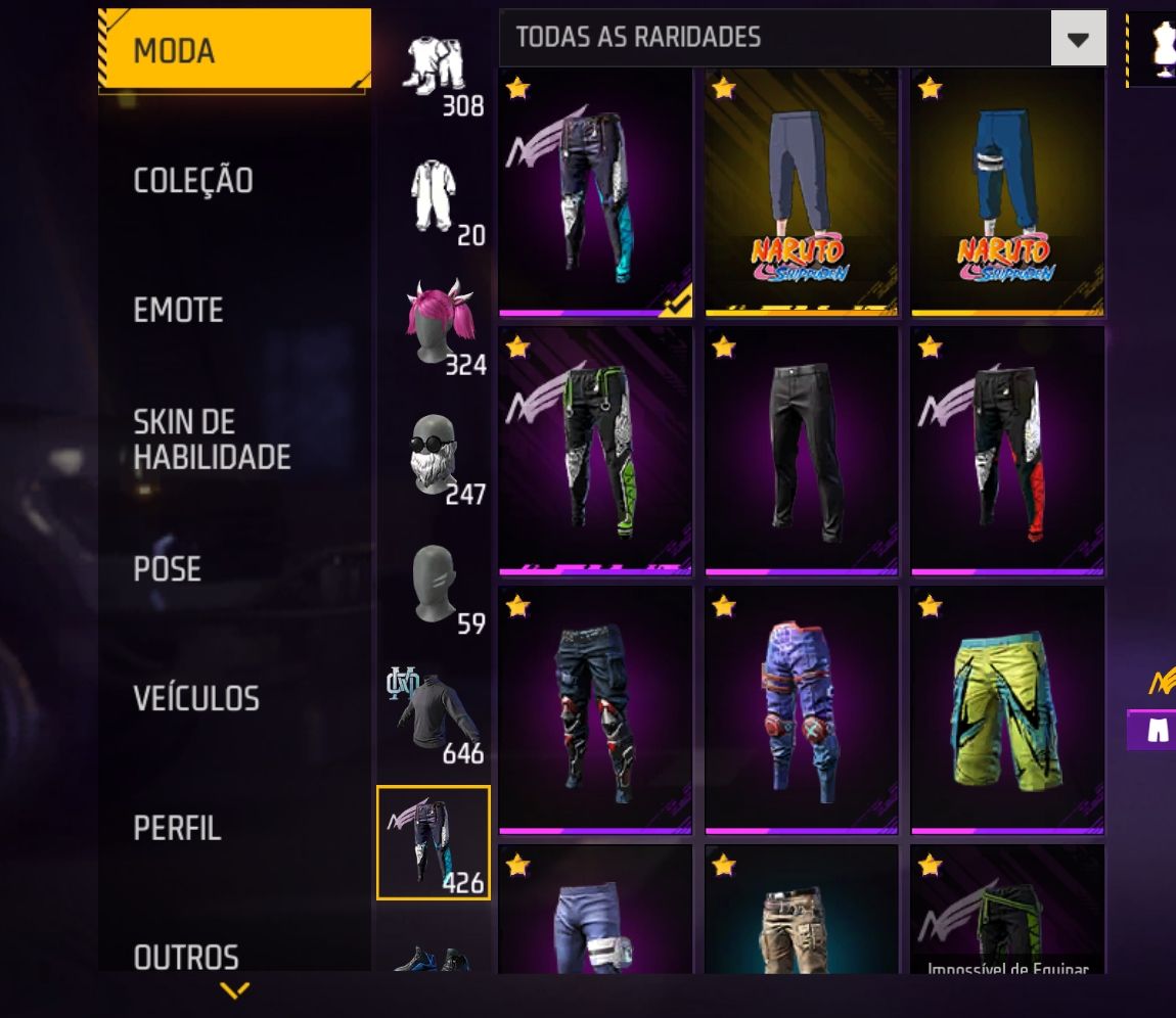 Conta FF Gemada com 3 Angelical