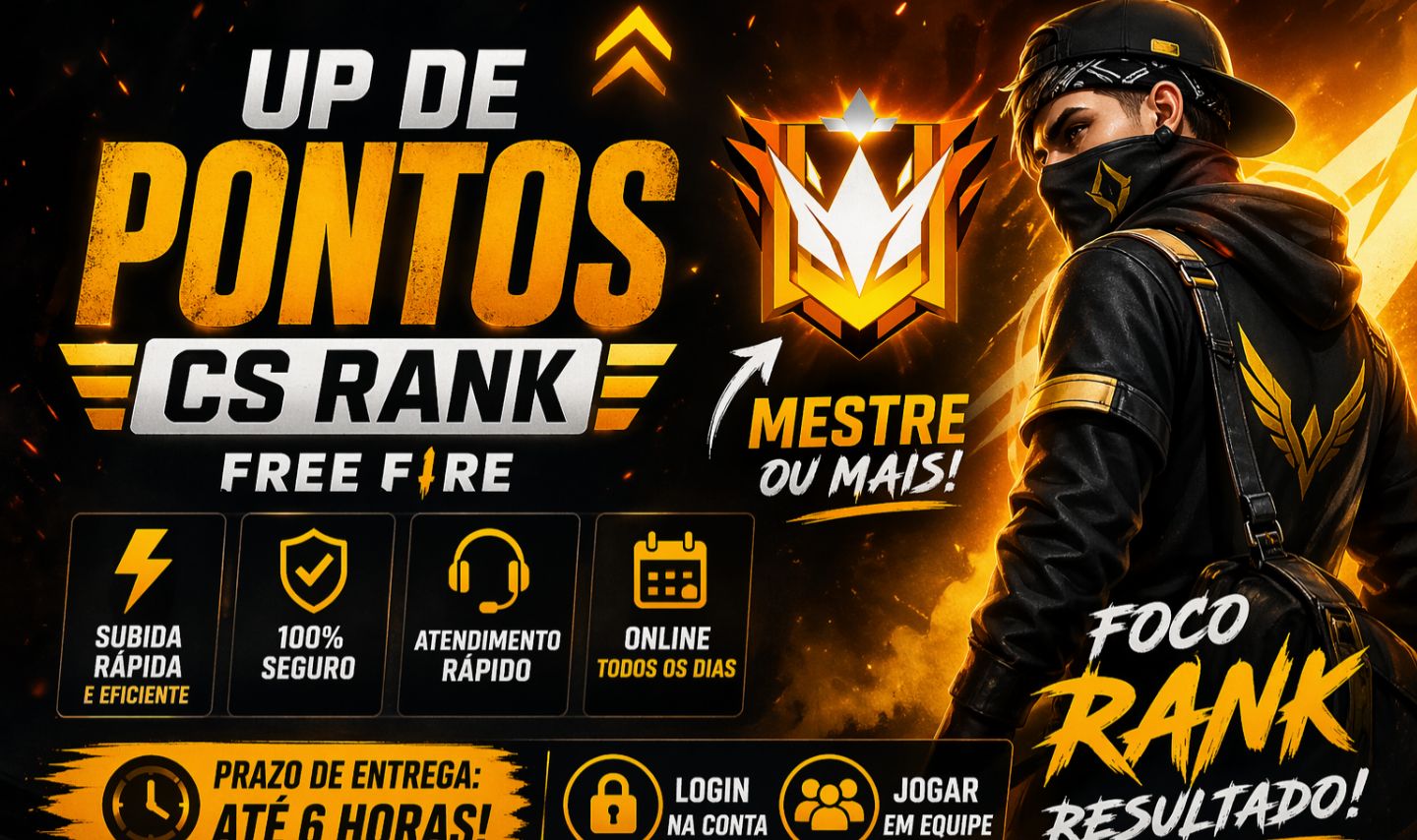 UP DE PONTOS CS RANK FREE FIRE / ENTREGAR RÁPIDA
