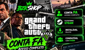 GTA V Steam FA | Acesso Completo | Instalável para PC