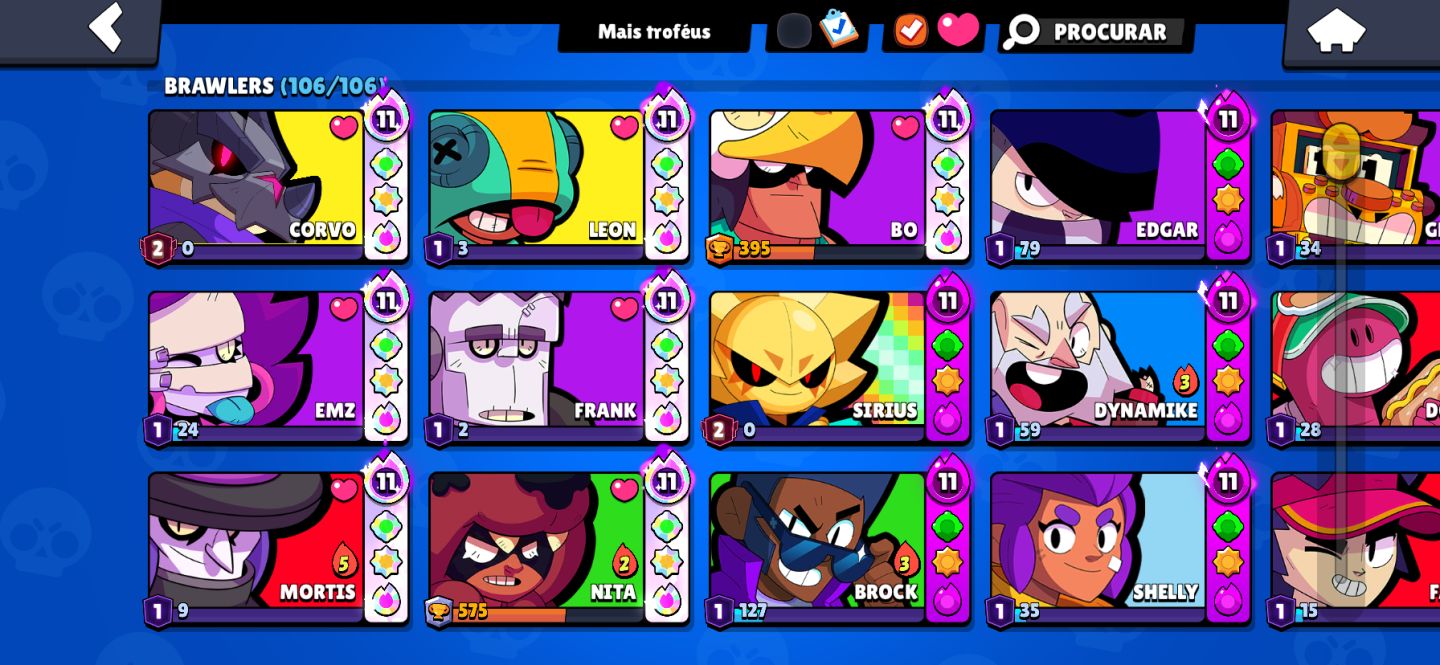 CONTA BRAWL STARS FULL