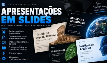 APRESENTAÇÕES ESCOLARES PROFISSIONAIS