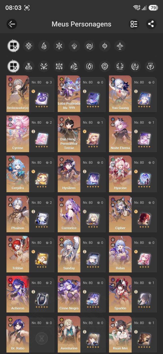 [Honkai Star Rail] Conta Endgame | Phainon E2S1 + Cyrene E2S1 + Acheron E2S1