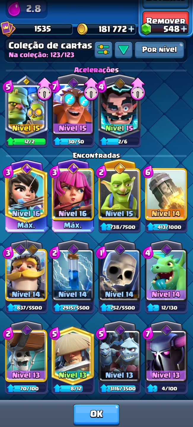 CONTA CLASH ROYALE MUITO UPADA EVO BARRIL DE GOBLINS