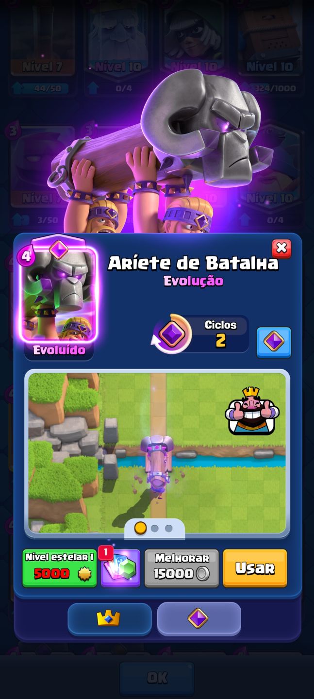 Conta Clash royale 8K de troféus, boa para pessoas em um nível medio