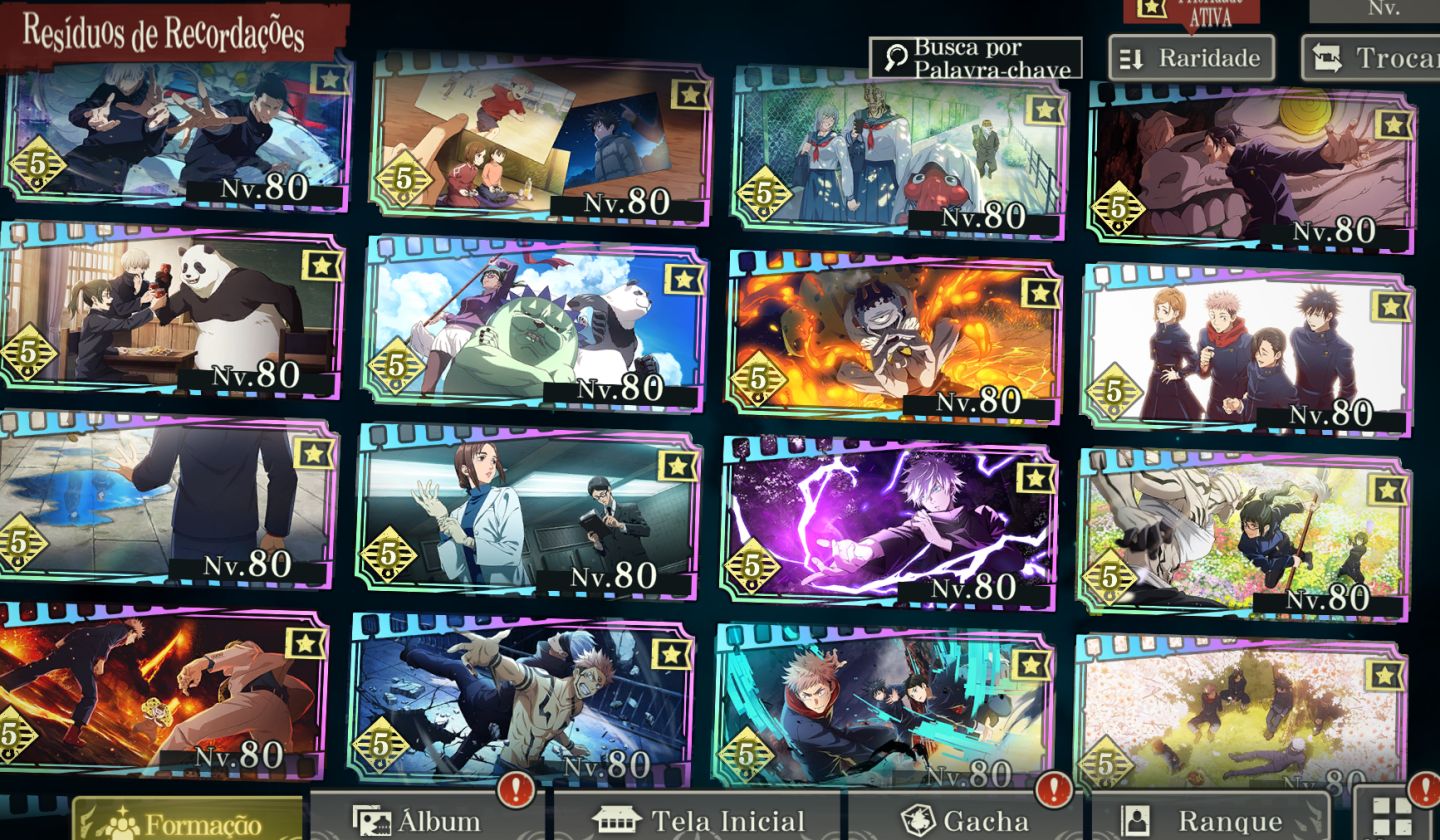 CONTA ENDGAME JUJUTSU PHANTOM PARADE SERVIDOR TW HK