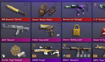 Conta Standoff 2 com Faca M9 dourada e luva dourada várias skins e level alto.