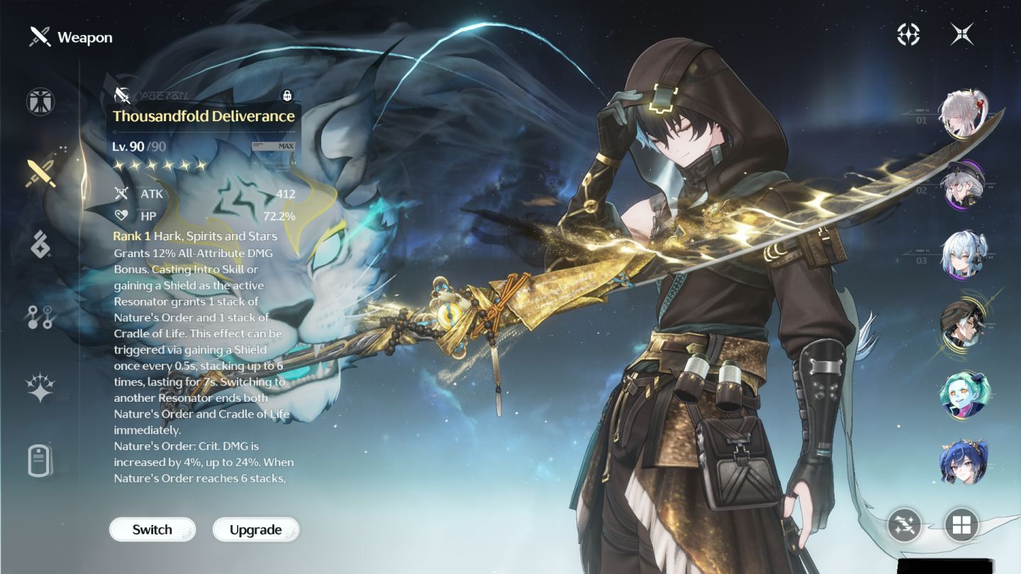 Conta wuthering waves HIYUKI S6 + BIS + UNION LEVEL +70 + Lunite Subscription
