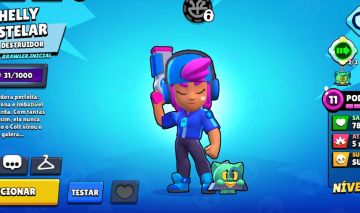 Conta de brawl stars com shely estelar + kenji e fang prestigio 2