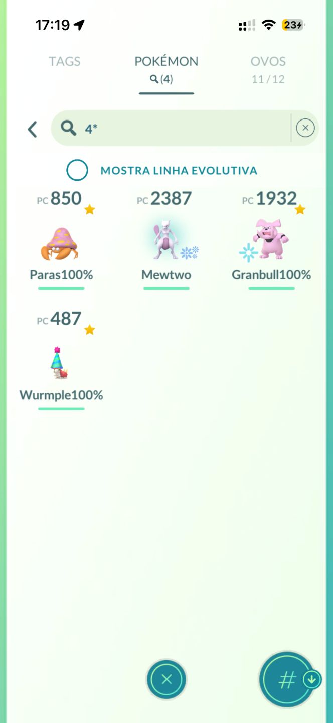 Conta de Pokémon level 46