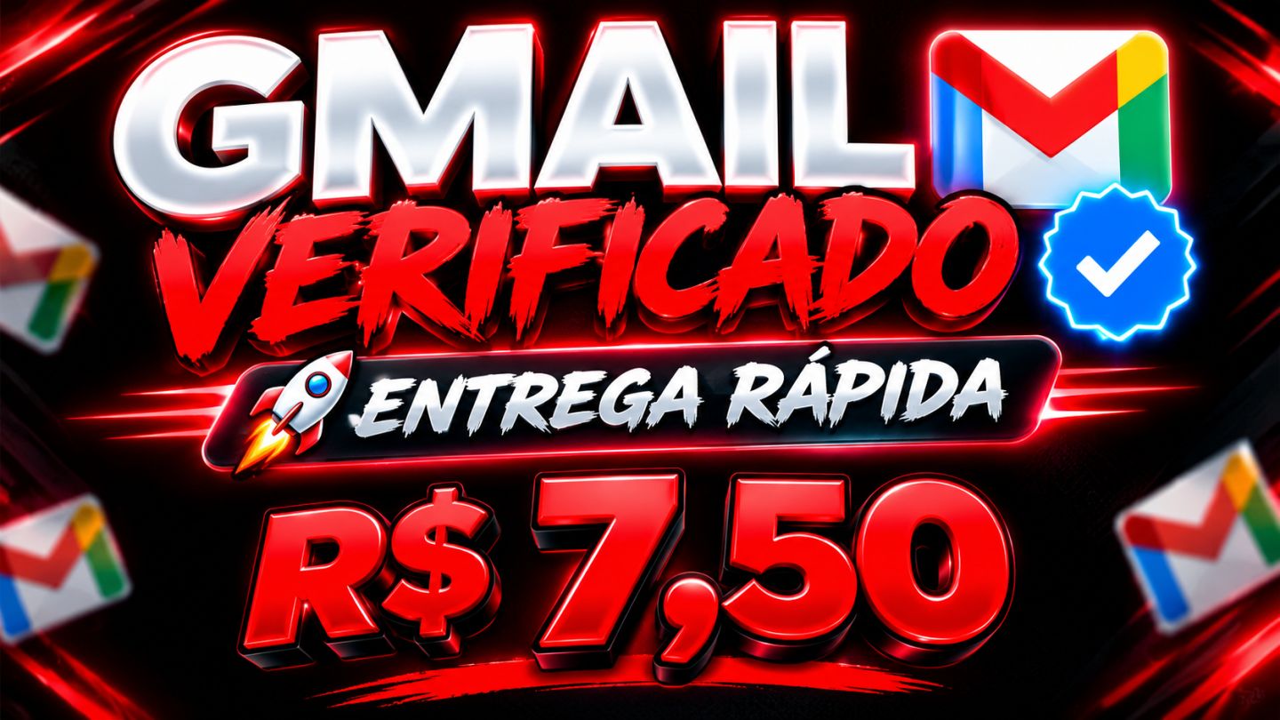 GMAIL VERIFICADO COM MELHOR PRECO